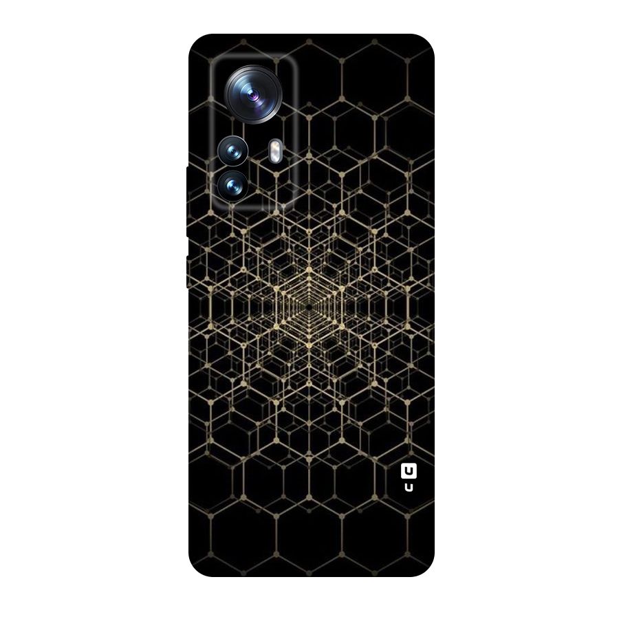 Gold Web Original Polycarbonate Back Case for Xiaomi 12 Pro