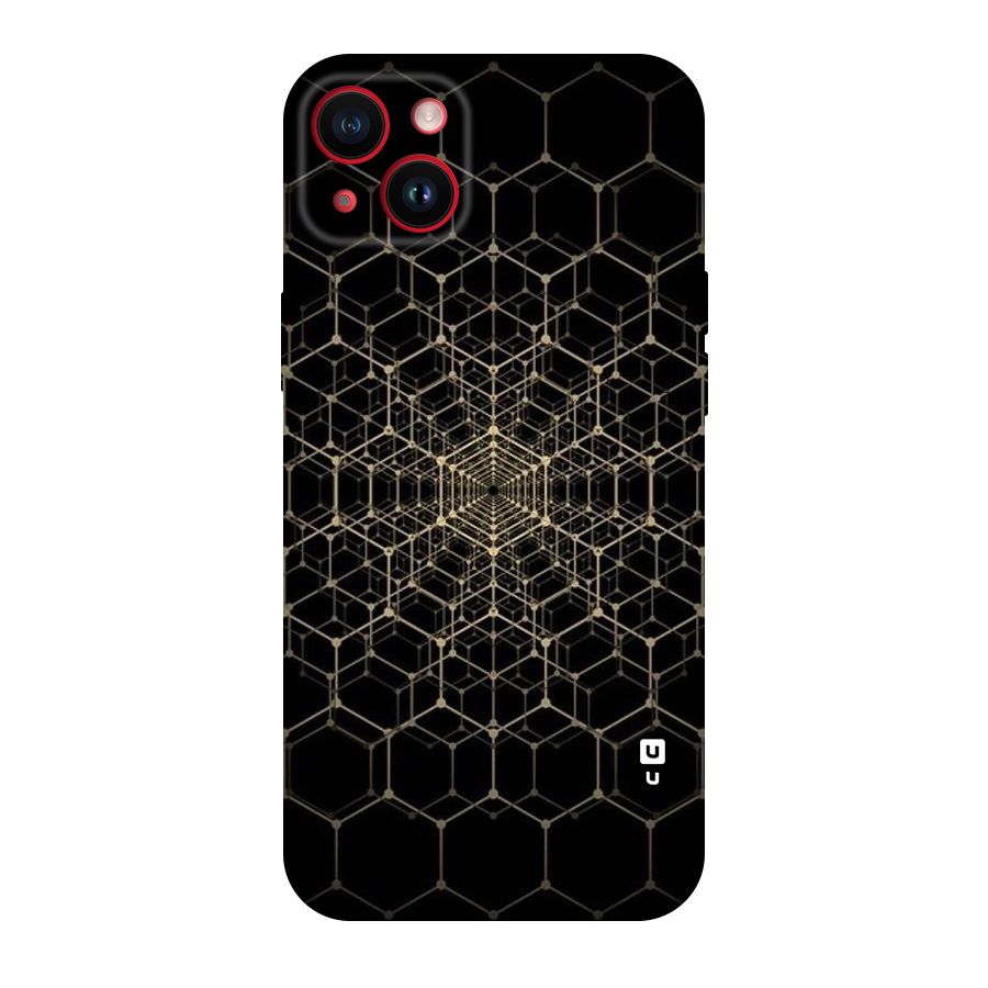 Gold Web Original Polycarbonate Back Case for iPhone 14 Plus