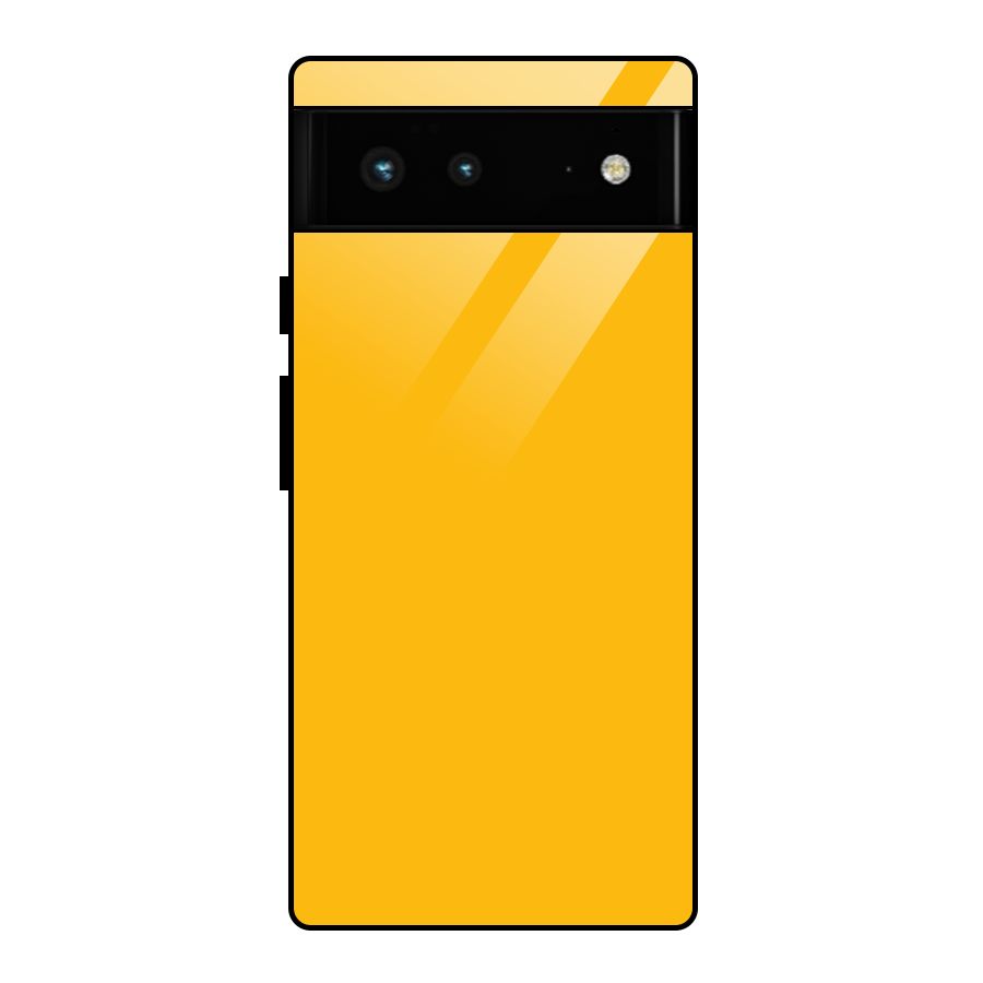 Gold Yellow Glass Back Case for Google Pixel 6