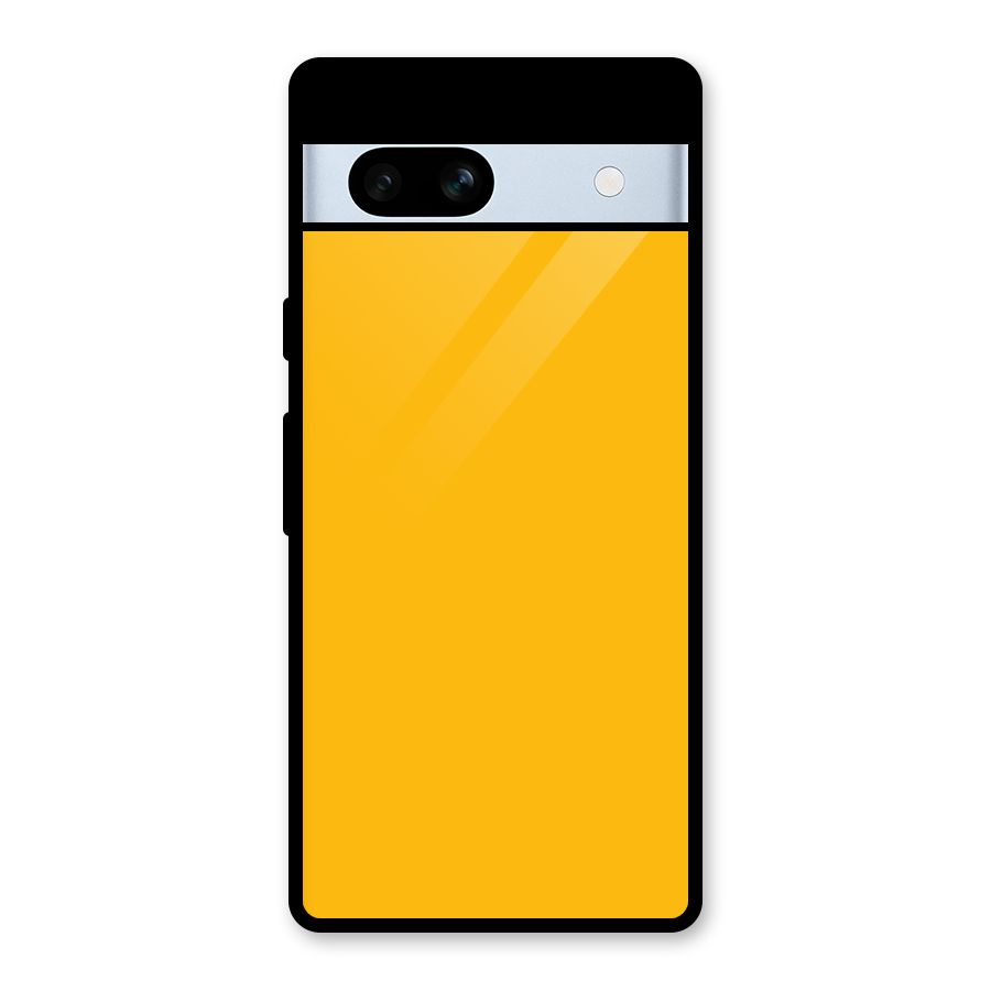 Gold Yellow Glass Back Case for Google Pixel 7a