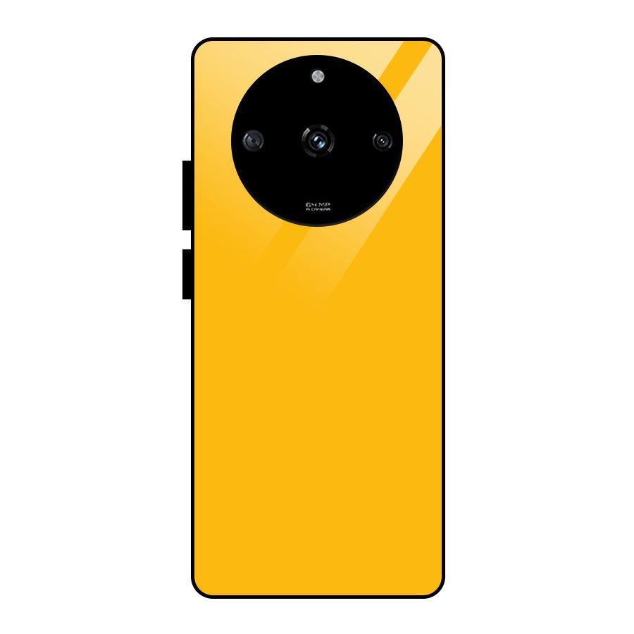 Gold Yellow Glass Back Case for Realme Narzo 60 5G