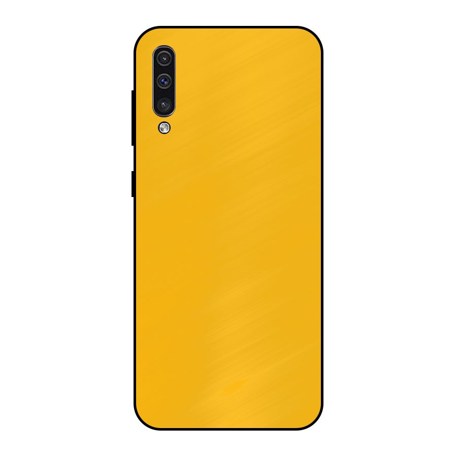 Gold Yellow Metal Back Case for Galaxy A30s