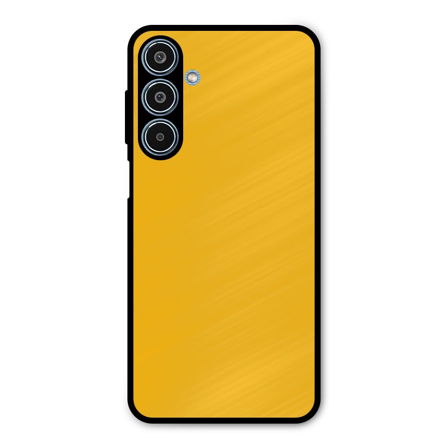 Gold Yellow Metal Back Case for Galaxy M35