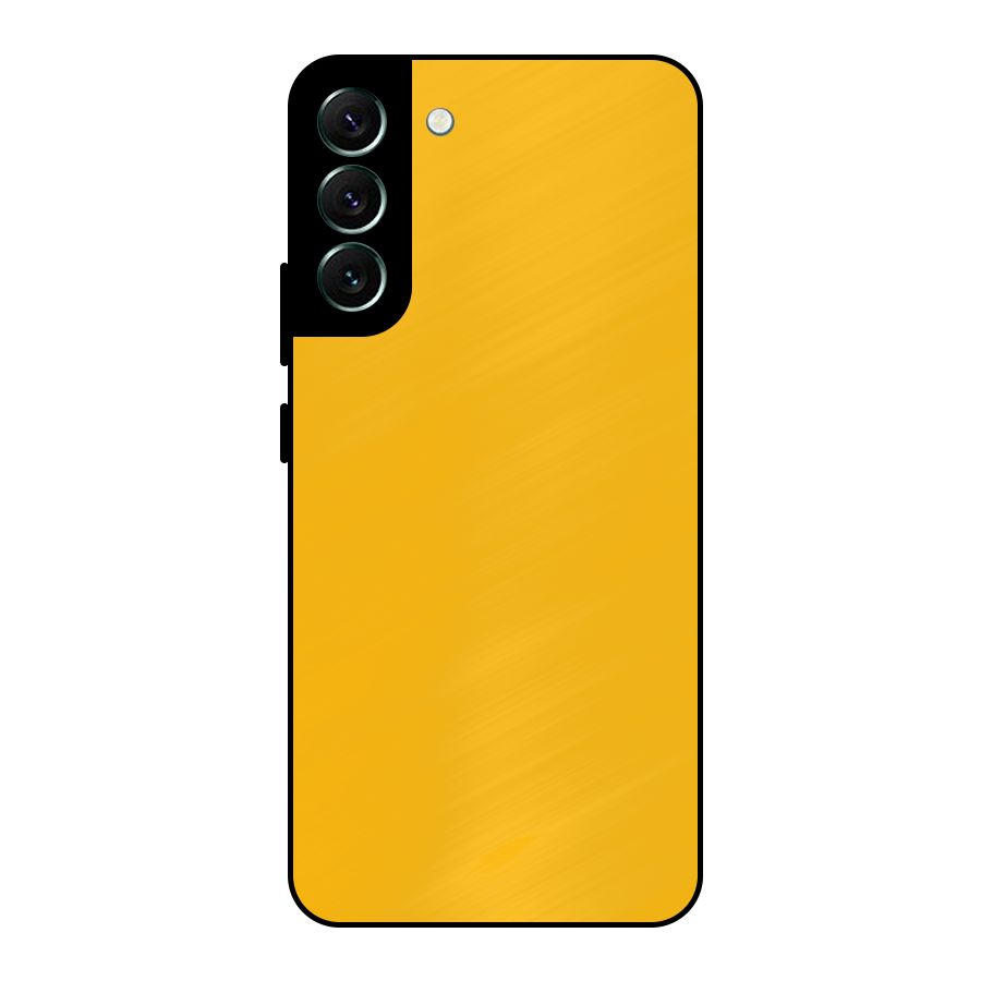 Gold Yellow Metal Back Case for Galaxy S22 Plus 5G