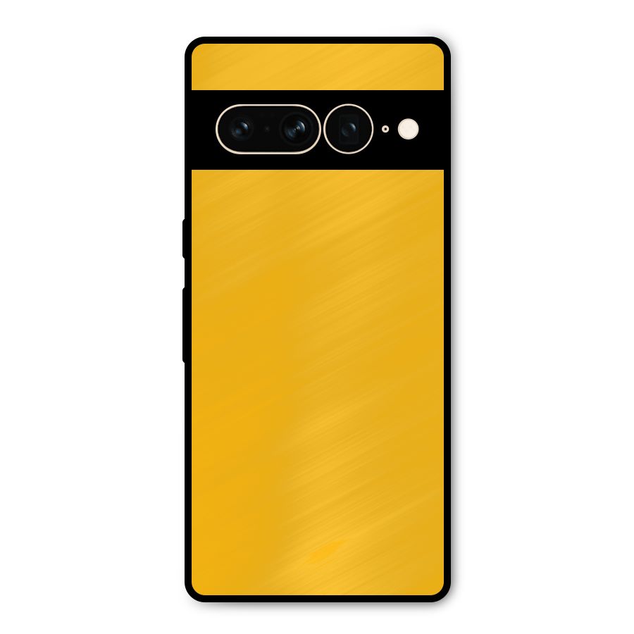 Gold Yellow Metal Back Case for Google Pixel 7 Pro