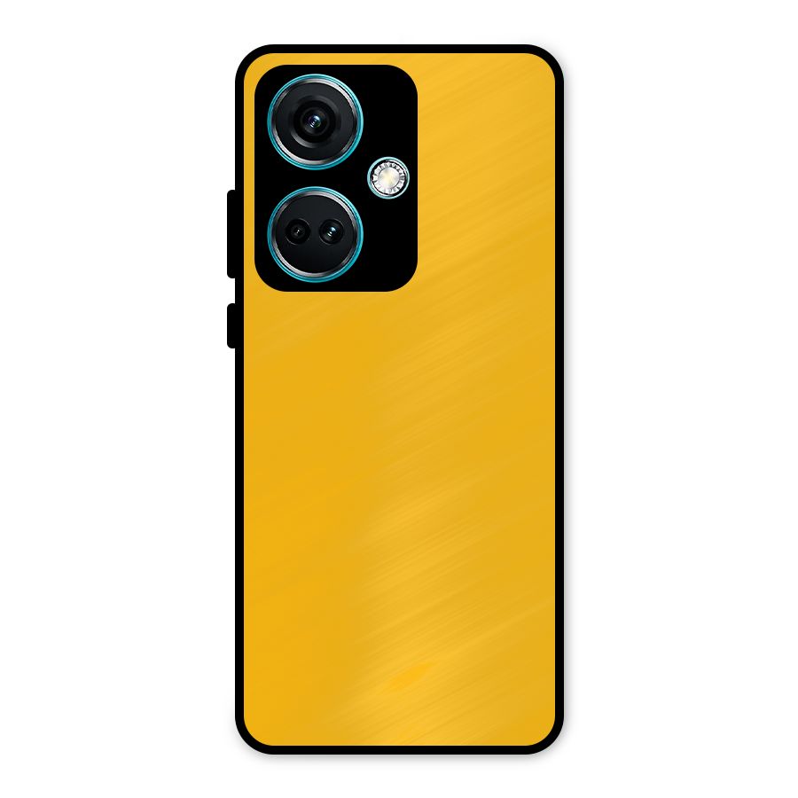 Gold Yellow Metal Back Case for OnePlus Nord CE 3 5G