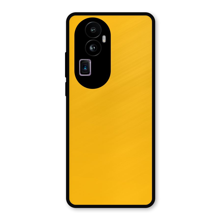 Gold Yellow Metal Back Case for Oppo Reno10 Pro Plus