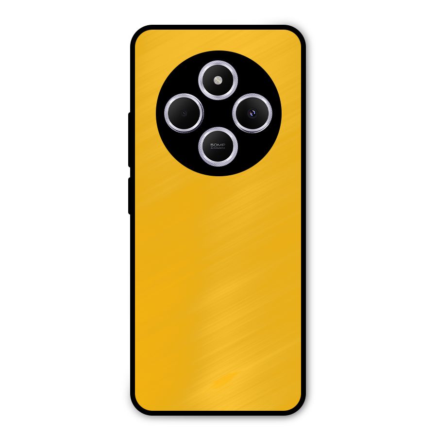 Gold Yellow Metal Back Case for Poco C75 5G