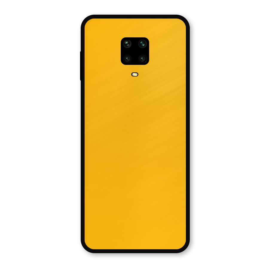Gold Yellow Metal Back Case for Poco M2
