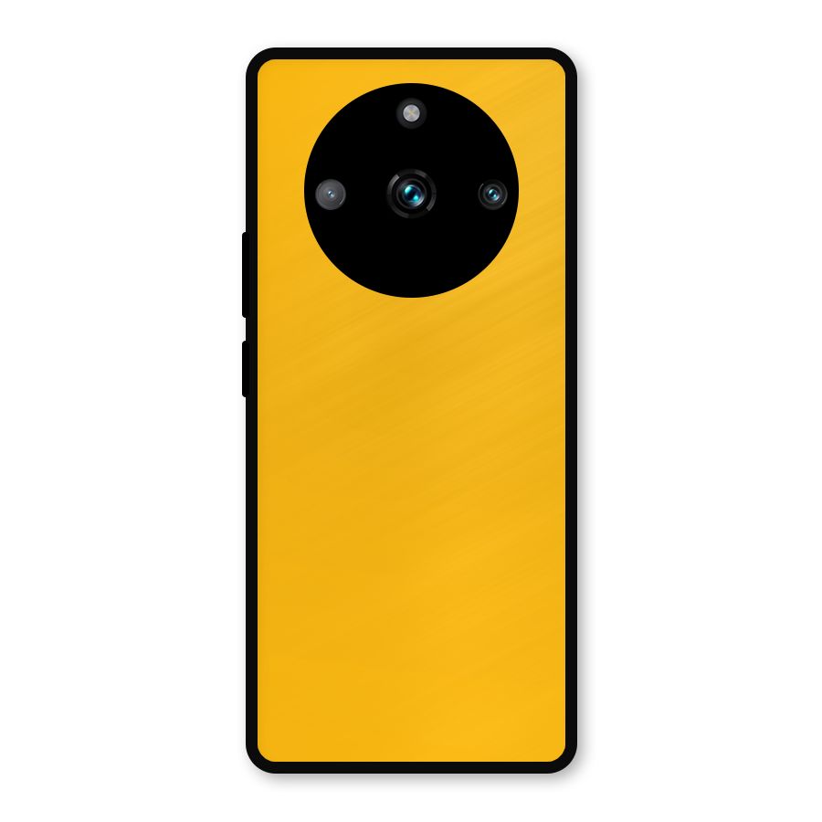 Gold Yellow Metal Back Case for Realme Narzo 60 Pro