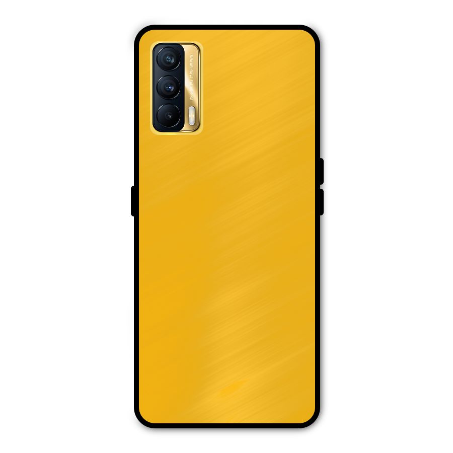 Gold Yellow Metal Back Case for Realme X7