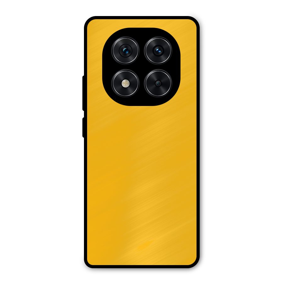 Gold Yellow Metal Back Case for Redmi Note 14 Pro 5G