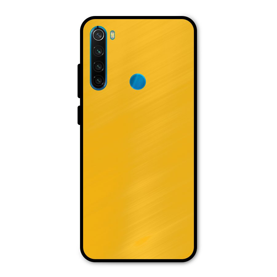 Gold Yellow Metal Back Case for Redmi Note 8