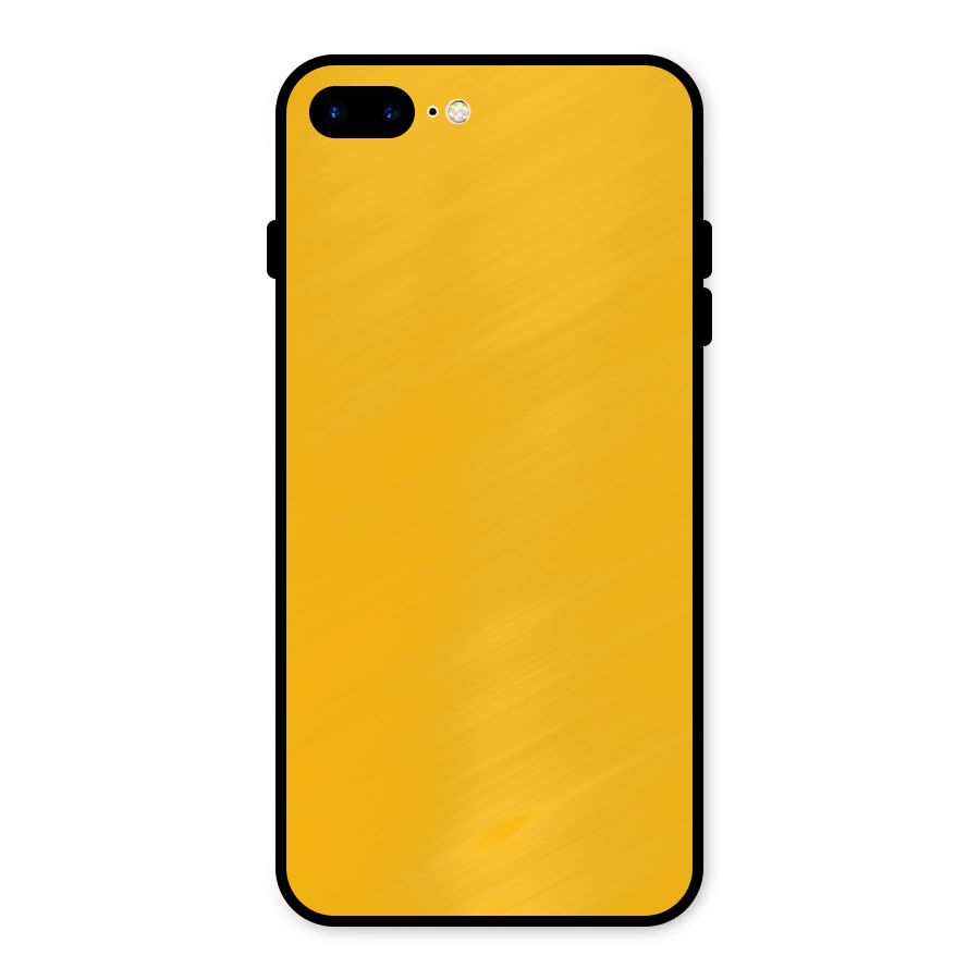 Gold Yellow Metal Back Case for iPhone 7 Plus