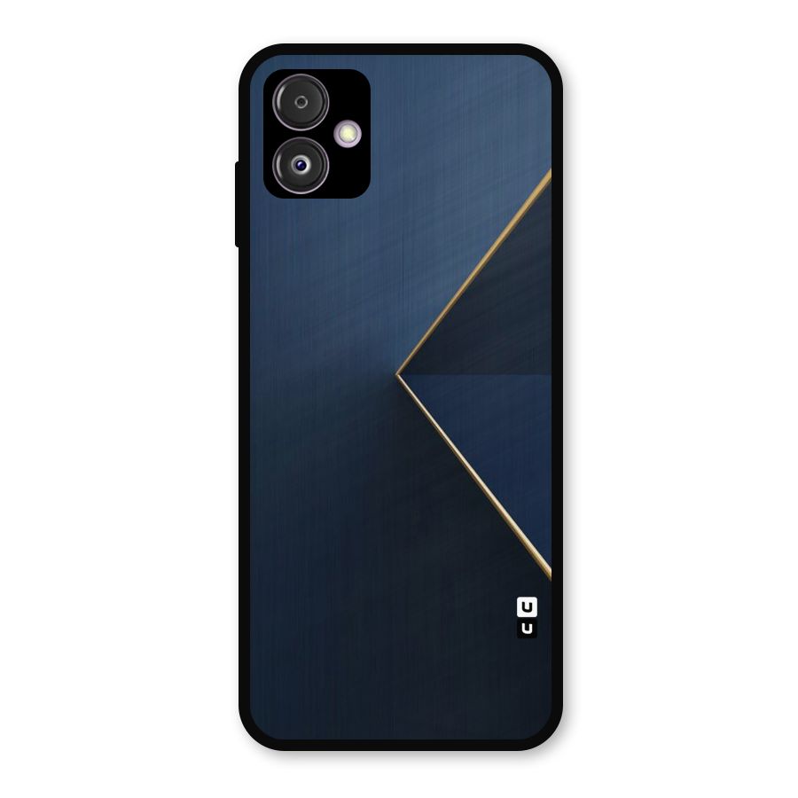 Golden Blue Triangle Metal Back Case for Galaxy F14