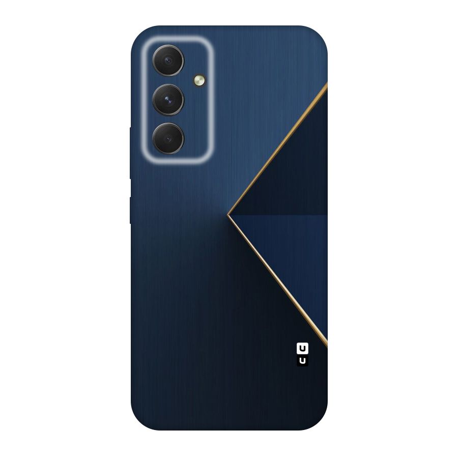 Golden Blue Triangle Original Polycarbonate Back Case for Galaxy A54