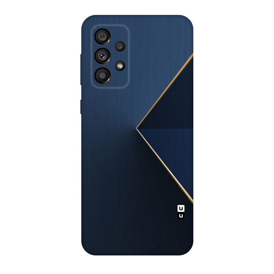 Golden Blue Triangle Original Polycarbonate Back Case for Galaxy A73 5G