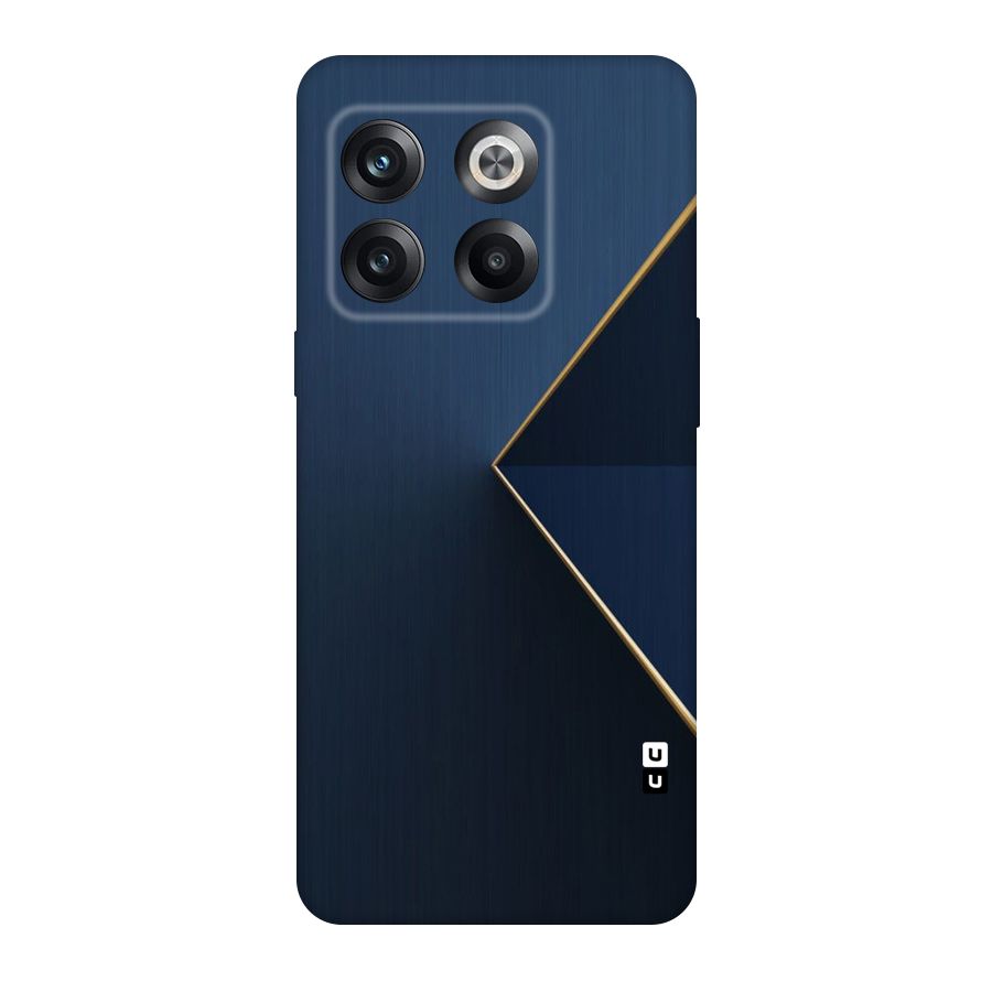 Golden Blue Triangle Original Polycarbonate Back Case for OnePlus 10T