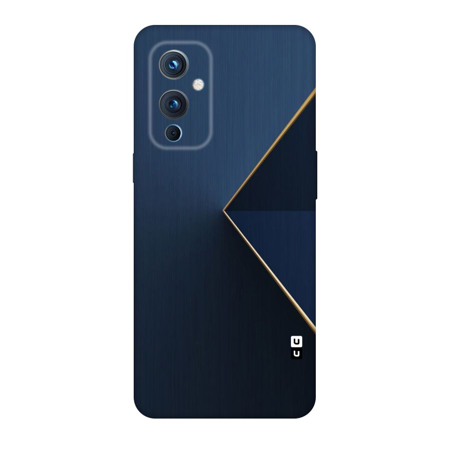 Golden Blue Triangle Original Polycarbonate Back Case for OnePlus 9