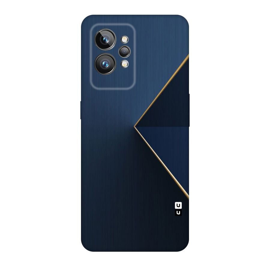 Golden Blue Triangle Original Polycarbonate Back Case for Realme GT2 Pro
