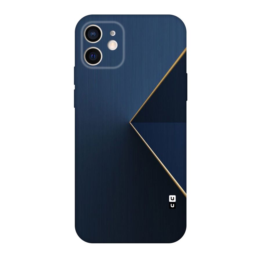 Golden Blue Triangle Original Polycarbonate Back Case for iPhone 12