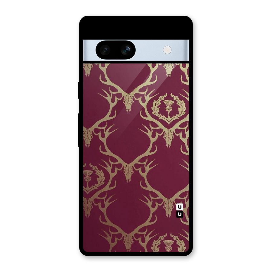 Golden Bull Design Glass Back Case for Google Pixel 7a