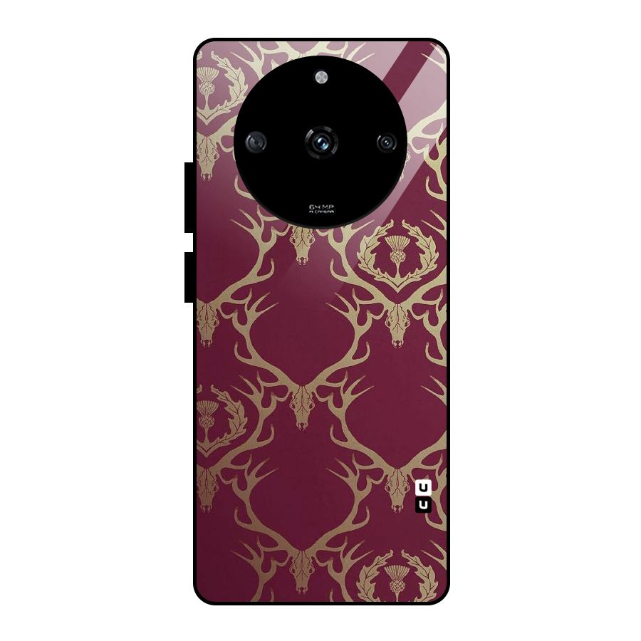 Golden Bull Design Glass Back Case for Realme Narzo 60 5G