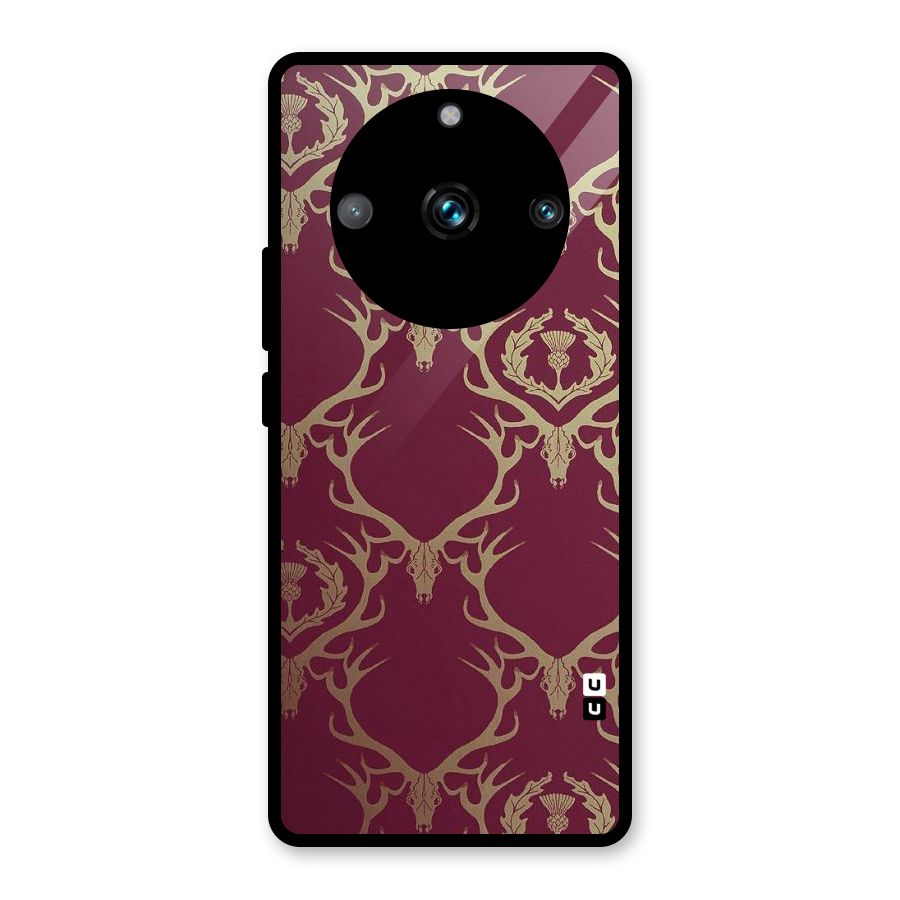 Golden Bull Design Glass Back Case for Realme Narzo 60 Pro