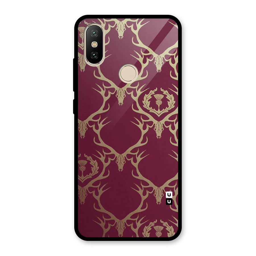 Golden Bull Design Glass Back Case for Redmi A2