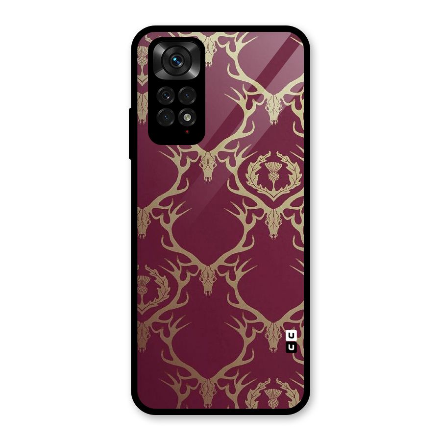 Golden Bull Design Glass Back Case for Redmi Note 11S