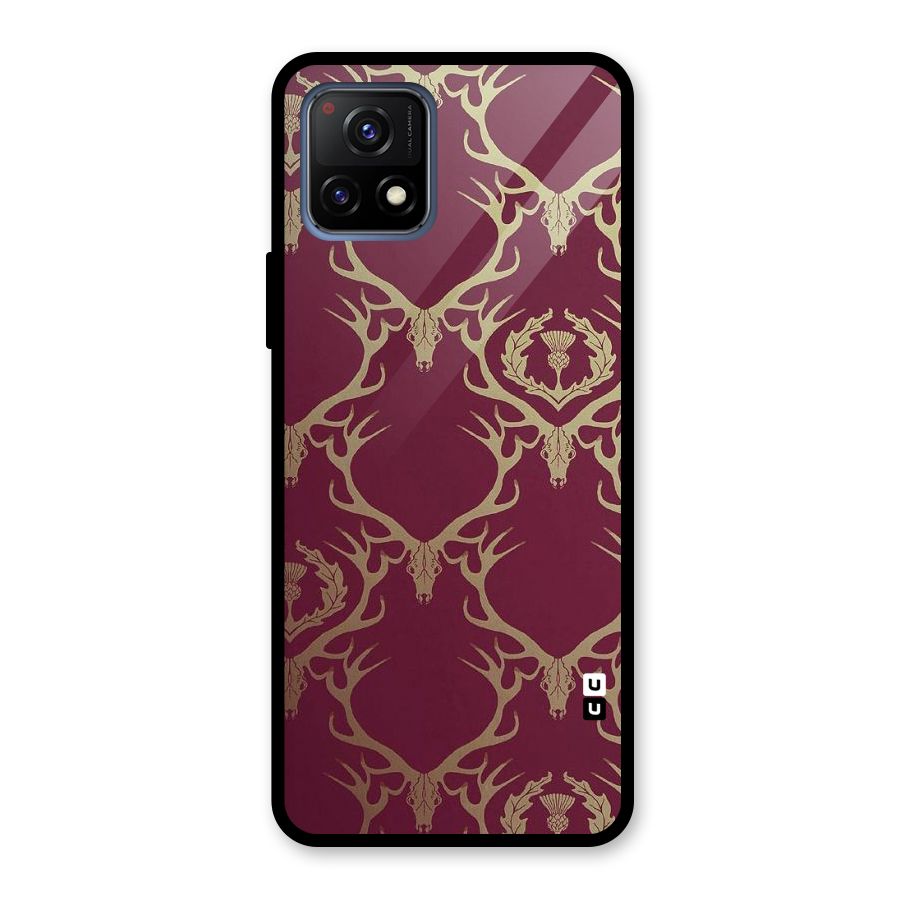 Golden Bull Design Glass Back Case for Vivo Y72 5G