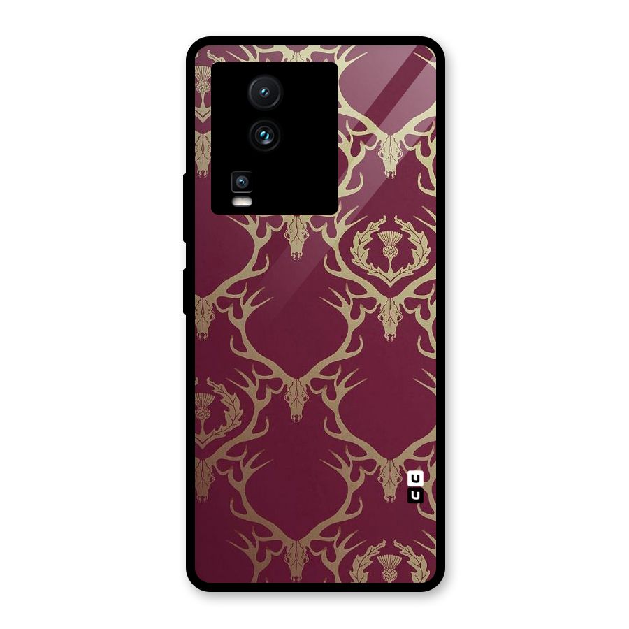 Golden Bull Design Glass Back Case for Vivo iQOO Neo 7 Pro