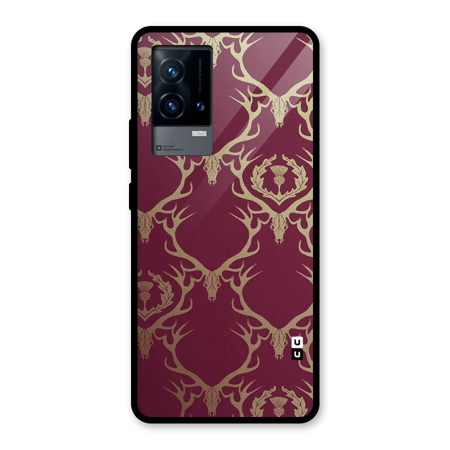 Golden Bull Design Glass Back Case for iQOO 9 5G