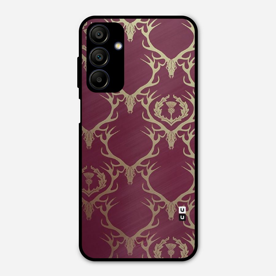 Golden Bull Design Metal Back Case for Galaxy A15 5G