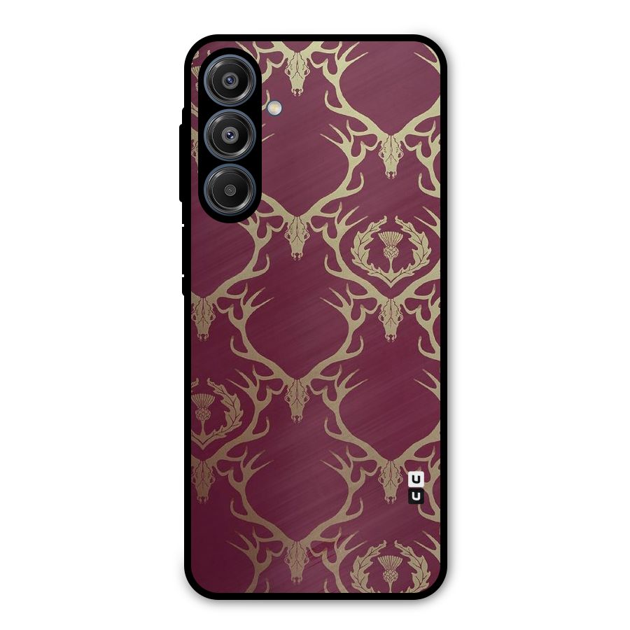 Golden Bull Design Metal Back Case for Galaxy A16 5G