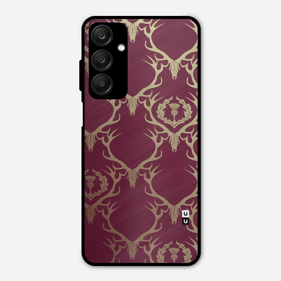 Golden Bull Design Metal Back Case for Galaxy A25 5G