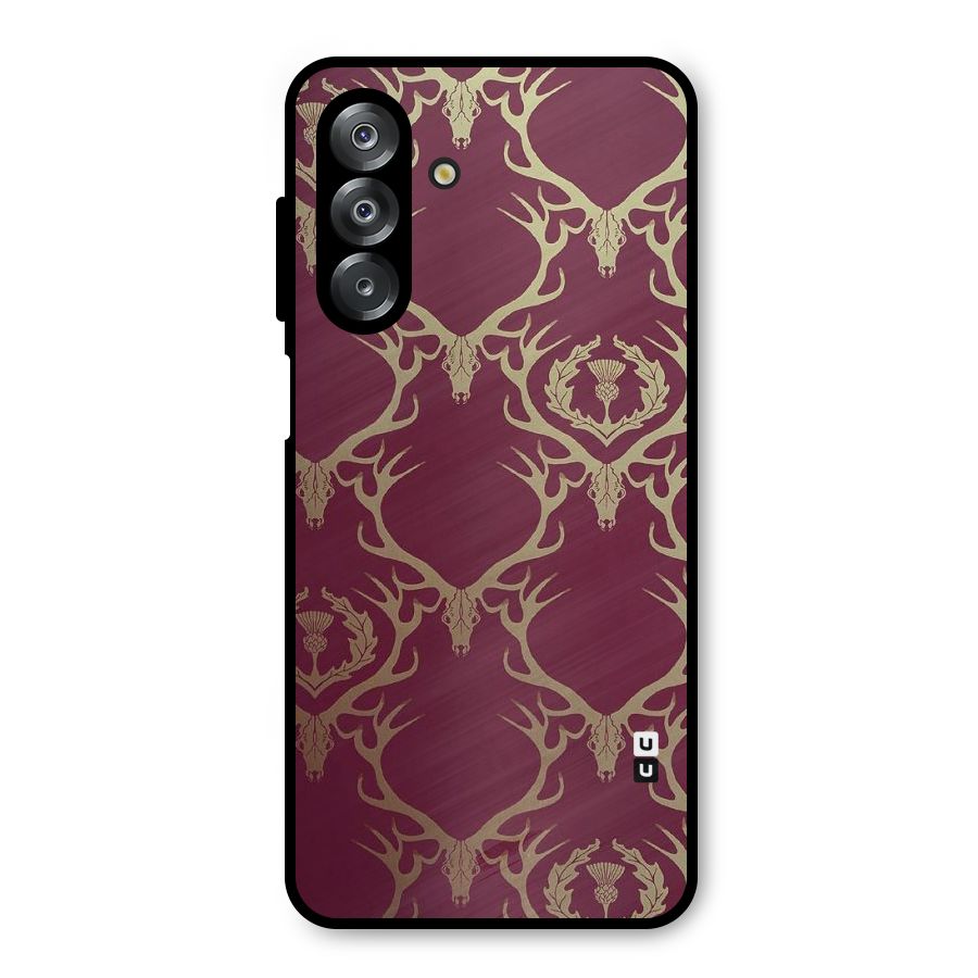 Golden Bull Design Metal Back Case for Galaxy A26