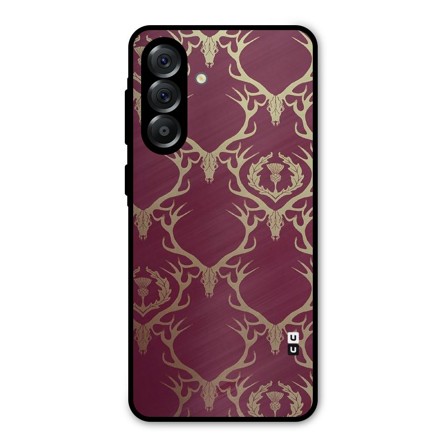 Golden Bull Design Metal Back Case for Galaxy A36