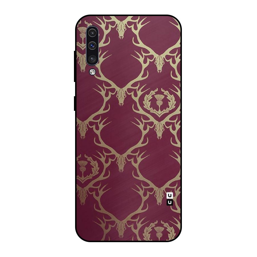 Golden Bull Design Metal Back Case for Galaxy A50