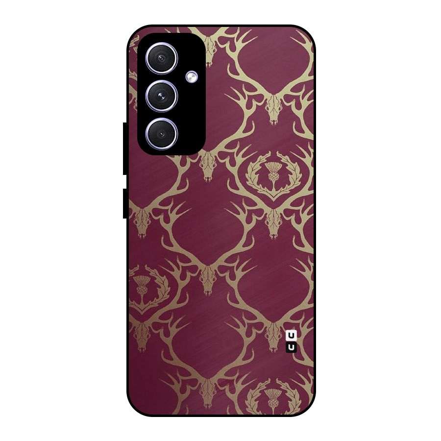 Golden Bull Design Metal Back Case for Galaxy A54
