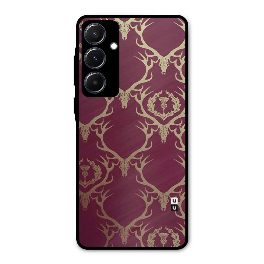 Golden Bull Design Metal Back Case for Galaxy A55