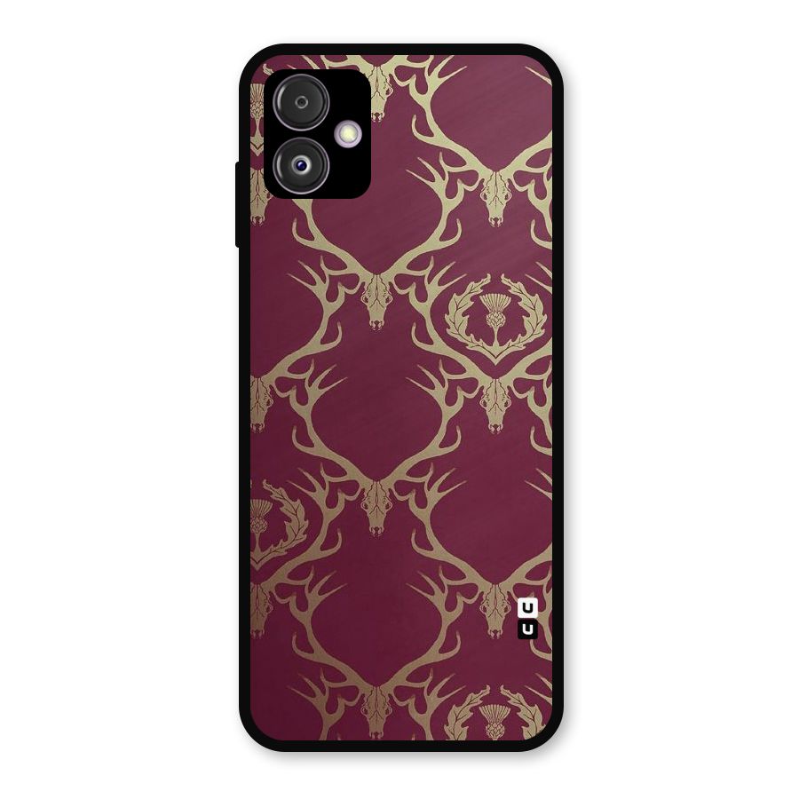 Golden Bull Design Metal Back Case for Galaxy F14