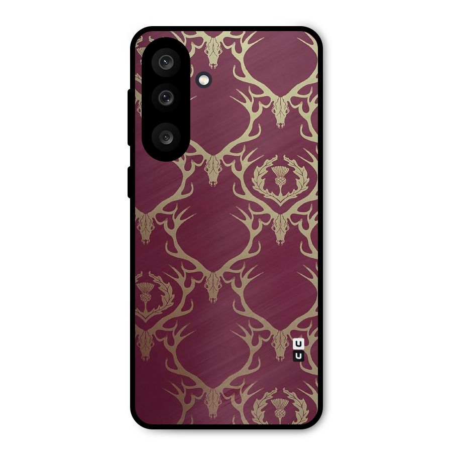 Golden Bull Design Metal Back Case for Galaxy M56
