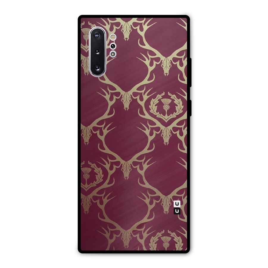 Golden Bull Design Metal Back Case for Galaxy Note 10 Plus