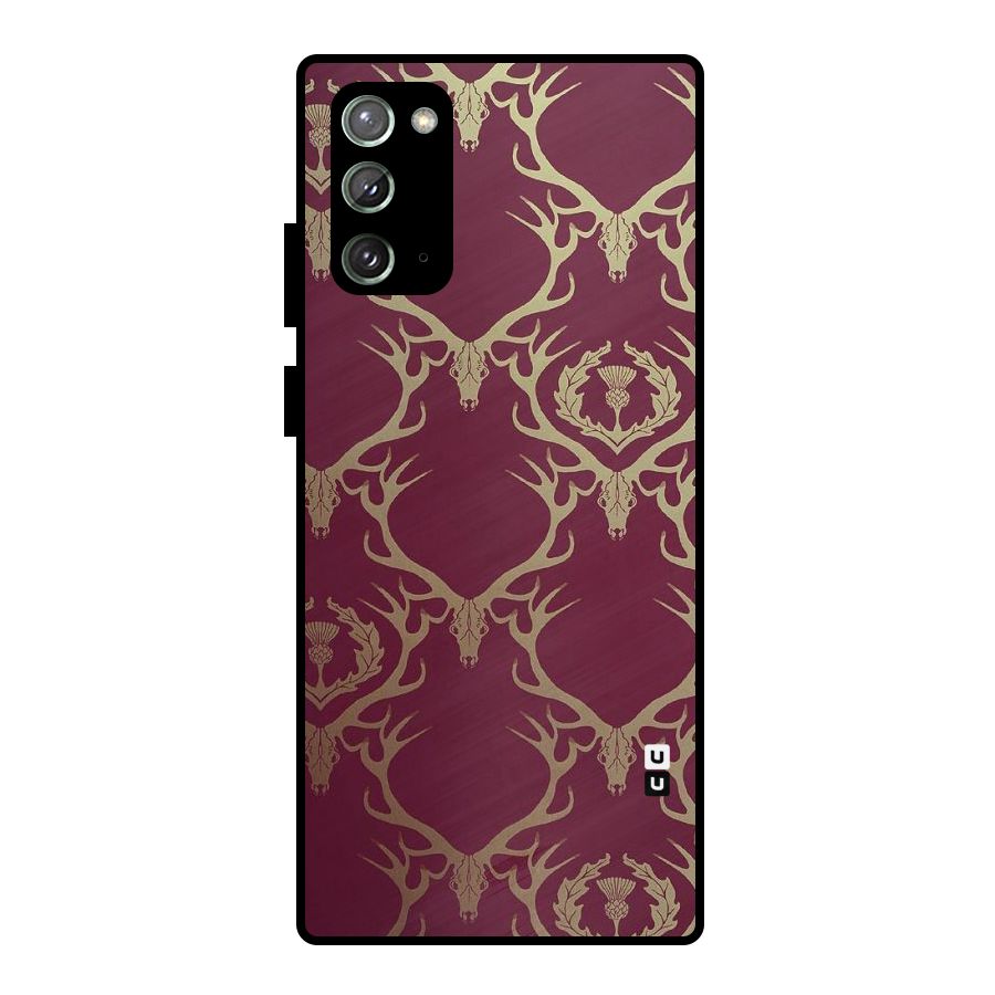 Golden Bull Design Metal Back Case for Galaxy Note 20