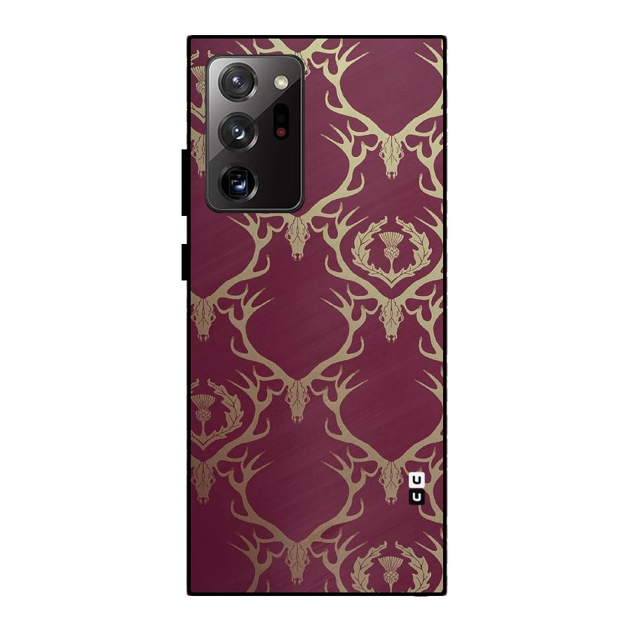 Golden Bull Design Metal Back Case for Galaxy Note 20 Ultra