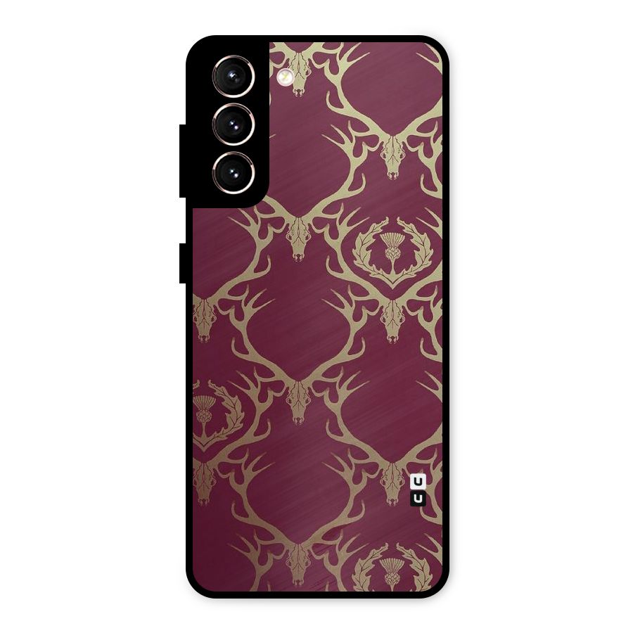 Golden Bull Design Metal Back Case for Galaxy S21 5G