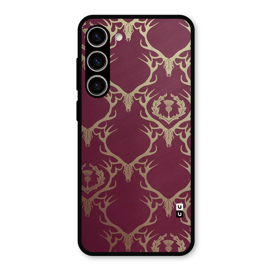 Golden Bull Design Metal Back Case for Galaxy S23 Plus