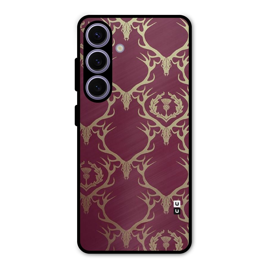 Golden Bull Design Metal Back Case for Galaxy S24