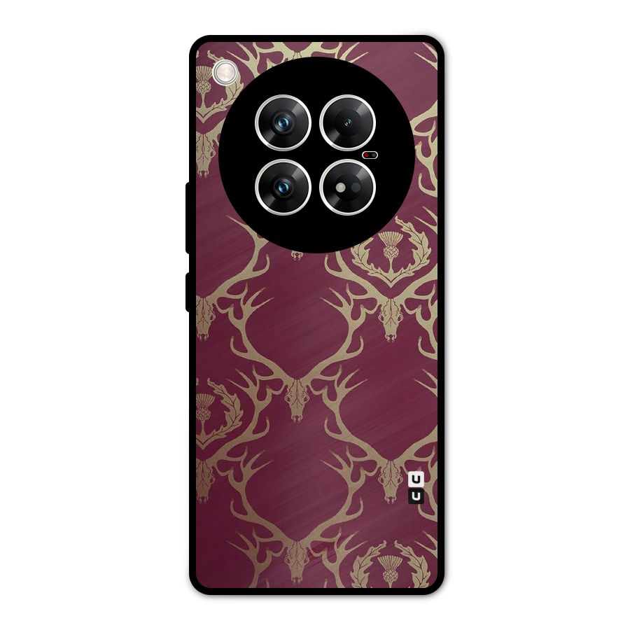 Golden Bull Design Metal Back Case for Infinix Zero 40 5G